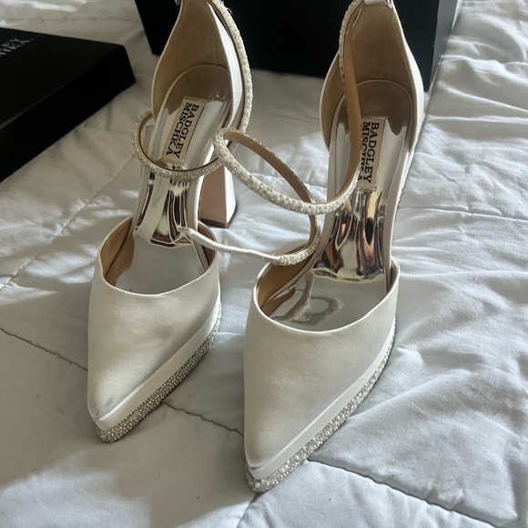 Badgley Mischka Shoes - Badgley Mischka Women's White Heels